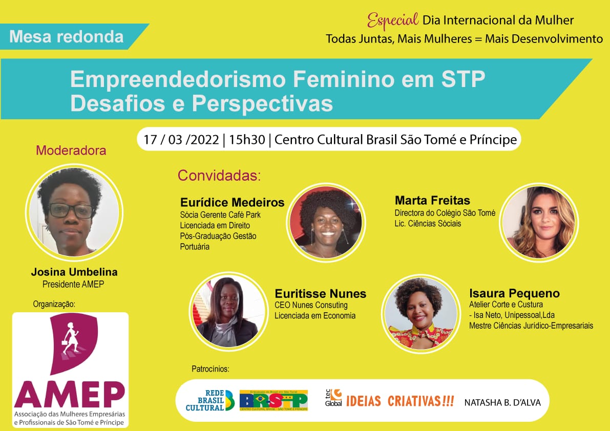 Debate sobre o Empreendedorismo Feminino em STP, Conta a